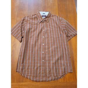 Billabong Short Sleeve Button Up Shirt Slim Fit Large